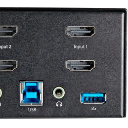 1 pcs - StarTech.com 2 Port Dual Monitor USB HDMI KVM Switch, 3.5 mm Stereo 3840 x 2160 Maximum Resolution