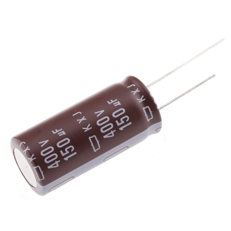 1 pcs - CHEMI-CON 150μF Aluminium Electrolytic Capacitor 400V dc, Radial, Through Hole - EKXJ401ELL151MM40S