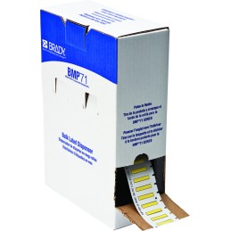 1 pcs - Brady B-342 PermaSleeve Yellow Heatshrink Labels, 25.4mm Width, 4.62mm Height, 2500 Qty