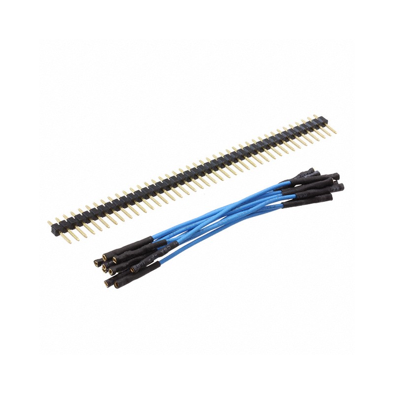 1 pcs : 920-0164-01 - QTY. 10 3' BLUE FEMALE JUMPERS A