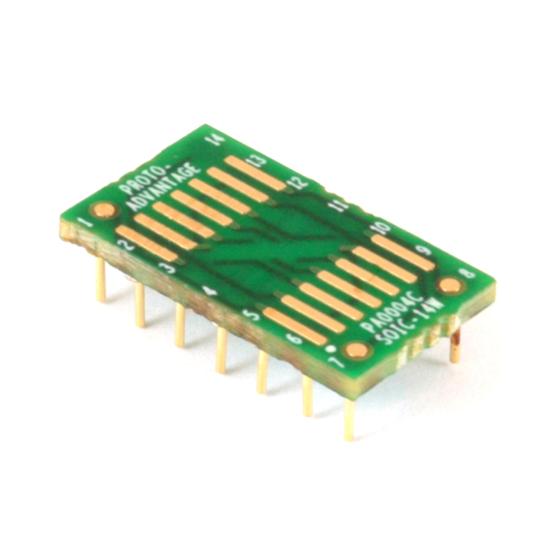 1 pcs : PA0004C - SOIC-14 TO DIP-14 SMT ADAPTER (1