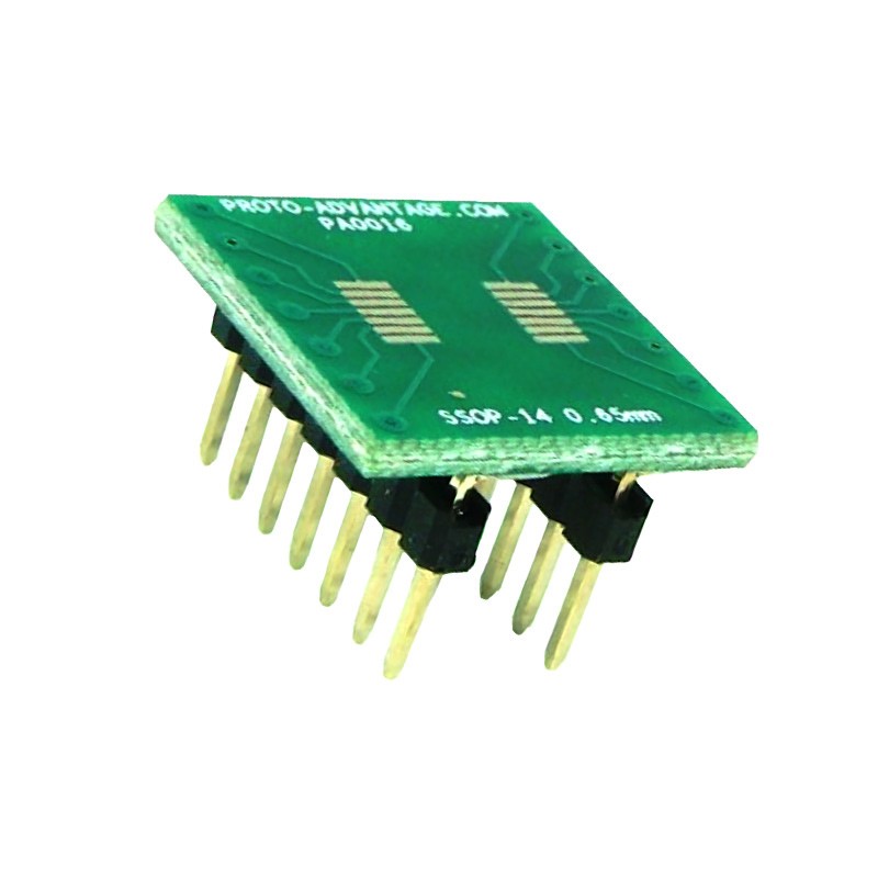 1 pcs : PA0016 - SSOP-14 TO DIP-14 SMT ADAPTER