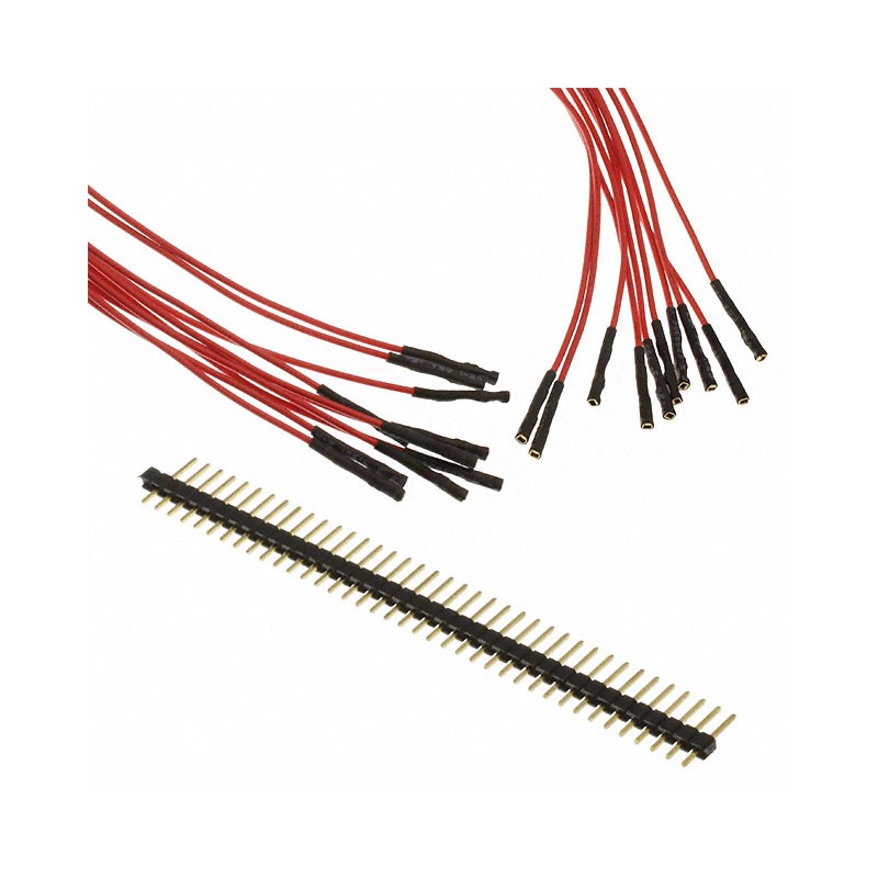 1 pcs : 920-0143-01 - 10 PACK 12' RED FEMALE WITH 40 H