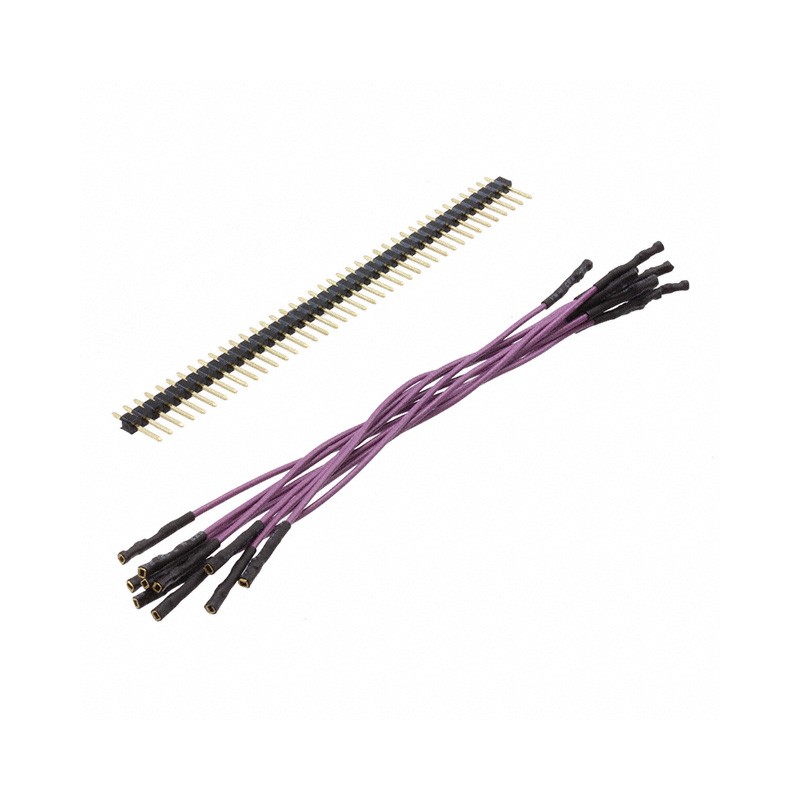 1 pcs : 920-0178-01 - QTY. 10 5' PURPLE FEMALE JUMPERS