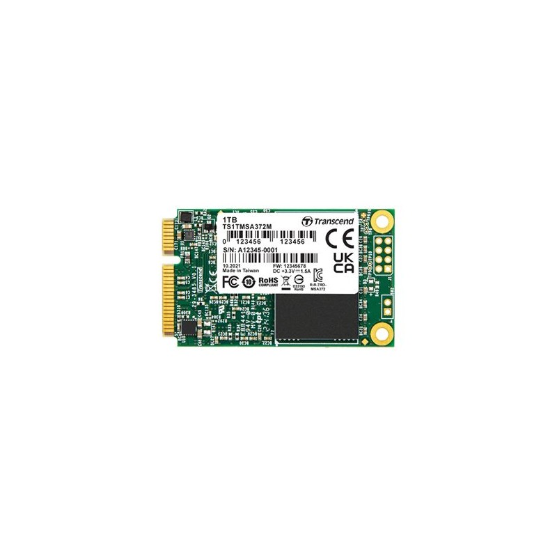1 pcs - Transcend MSA372I mSATA 512 GB Internal SSD Drive