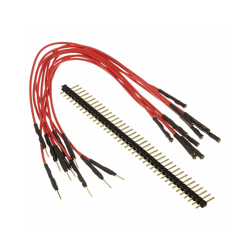 1 pcs : 920-0151-01 - 10 PACK 7' RED MALE TO FEMALE WI