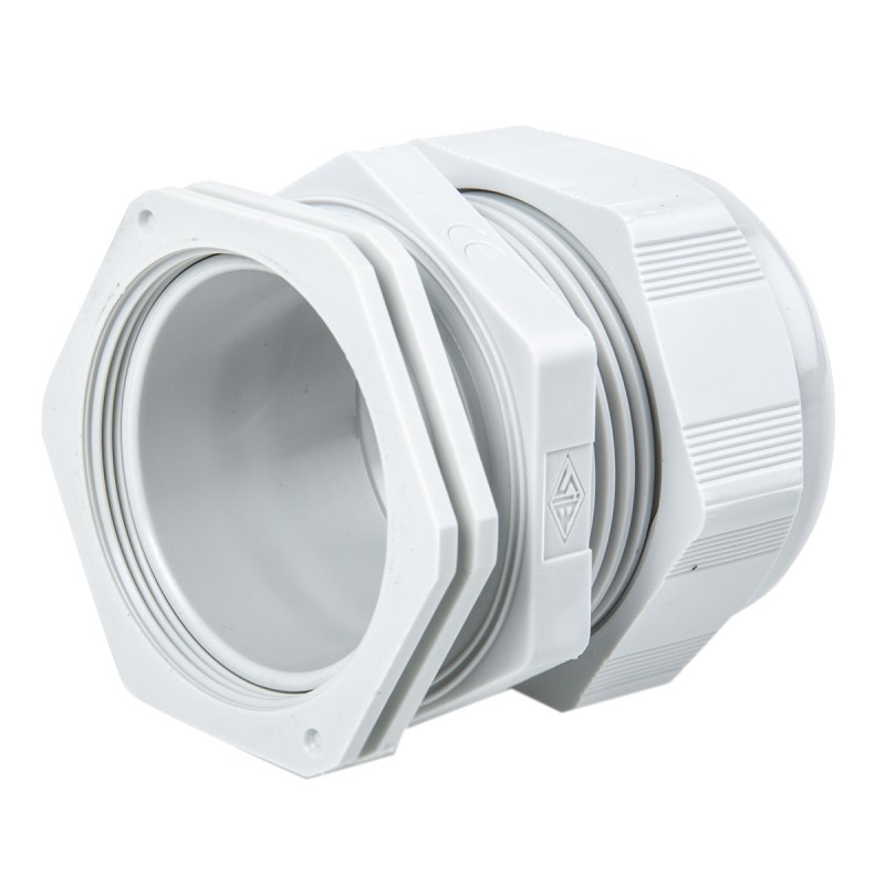 1 pcs - SIB SIB-TEC Series Grey PA 6 Cable Gland, M50 Thread, 24mm Min, 38.5mm Max, IP68