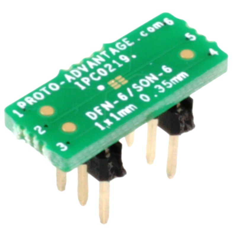 1 pcs : IPC0219 - DFN-6/SON-6 TO DIP-6 SMT ADAPTER