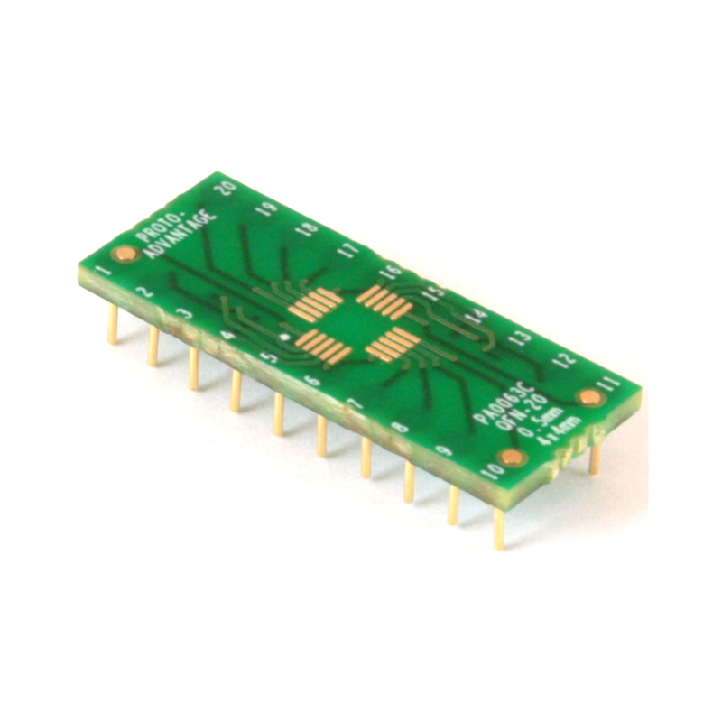 1 pcs : PA0063C - QFN-20 TO DIP-20 SMT ADAPTER (0.