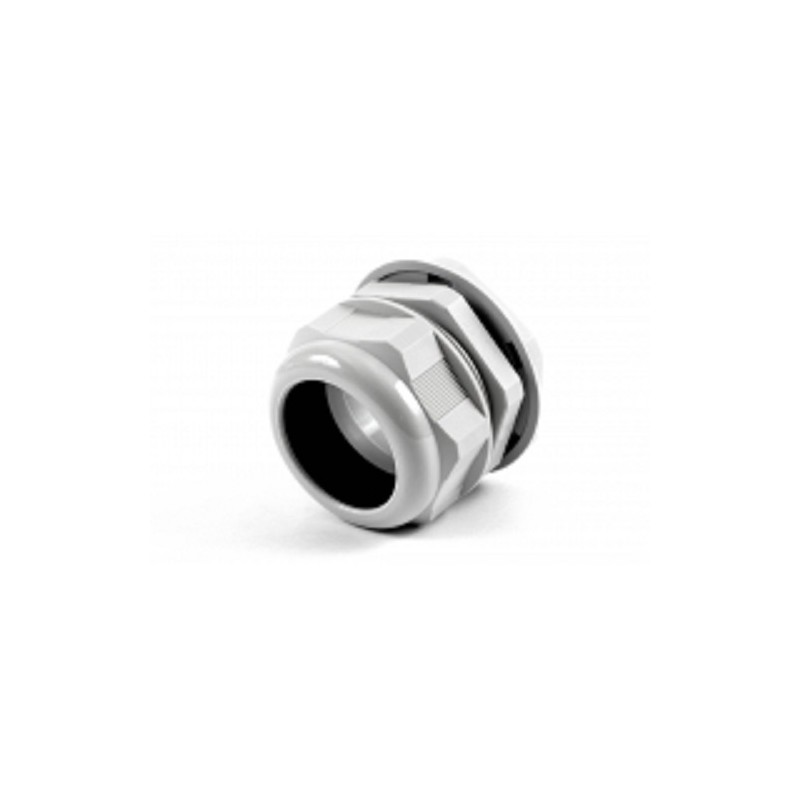 1 pcs - Hammond 1427NCG Series Grey Nylon Cable Gland, PG48 Thread, 37mm Min, 44mm Max, IP68