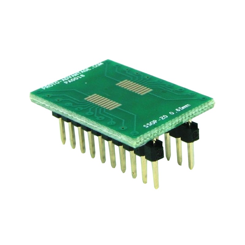 1 pcs : PA0018 - SSOP-20 TO DIP-20 SMT ADAPTER