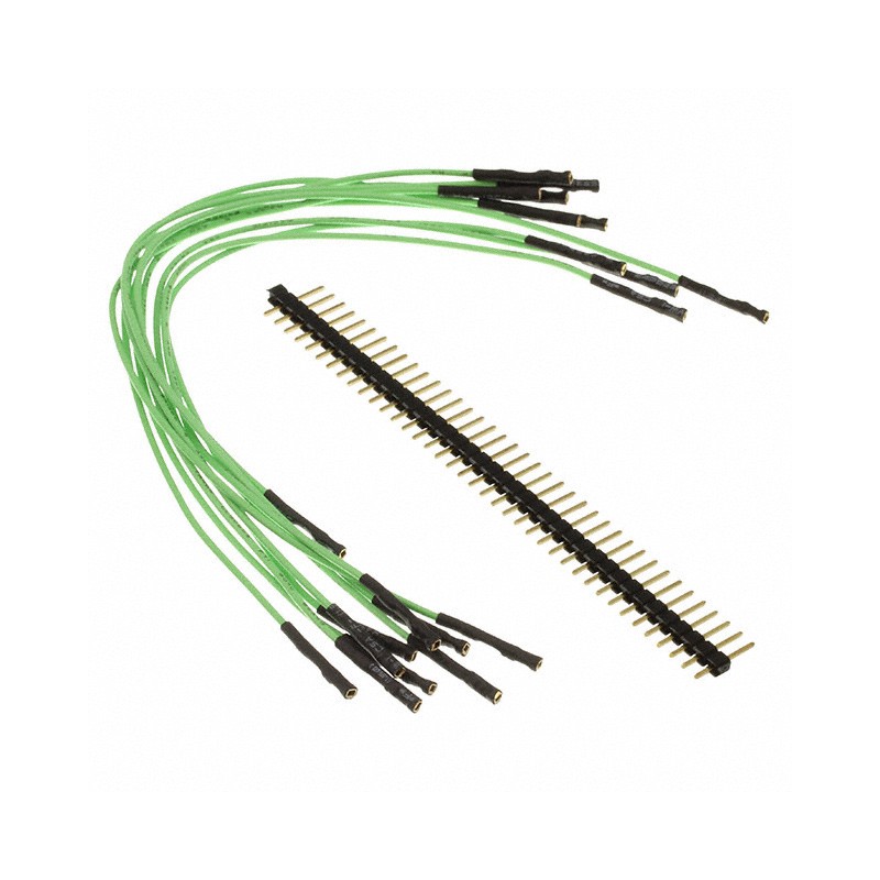 1 pcs : 920-0204-01 - 10 PACK 7' FEMALE GREEN JUMPERS