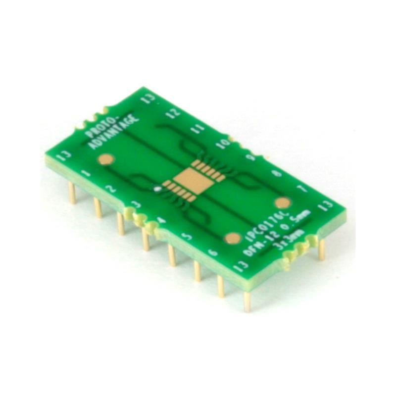 1 pcs : IPC0176C - DFN-12 TO DIP-16 SMT ADAPTER (0.