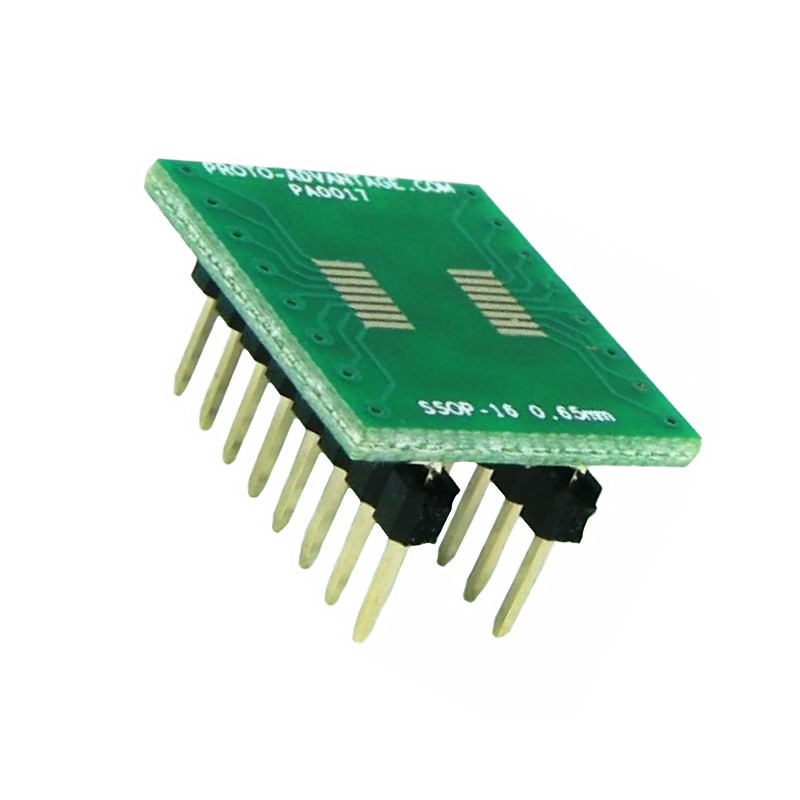 1 pcs : PA0017 - SSOP-16 TO DIP-16 SMT ADAPTER