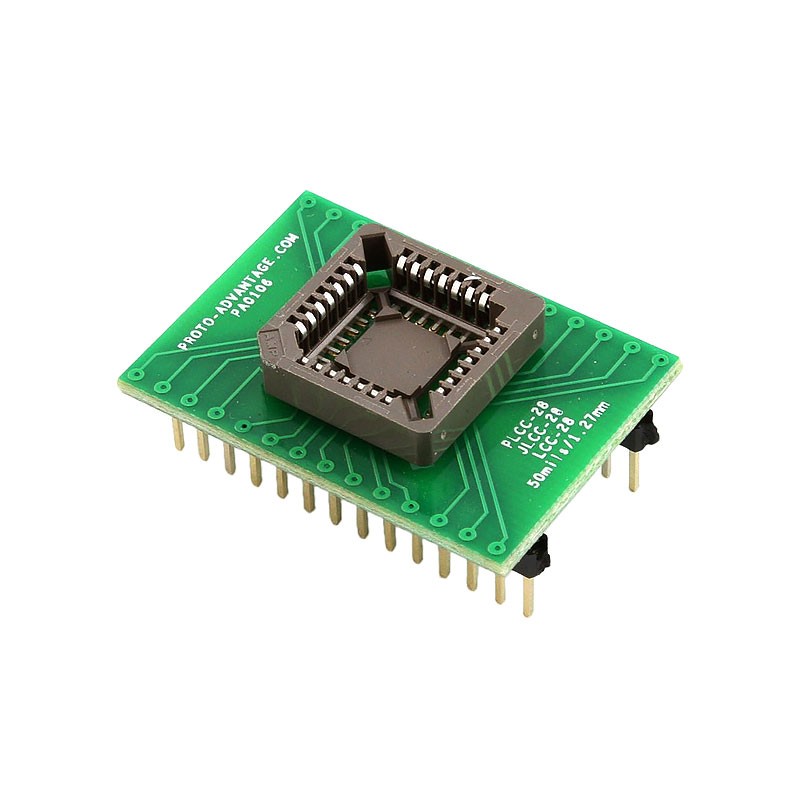 1 pcs : PA0106SOCKET - PLCC-28 SOCKET TO DIP-28 ADAPTER