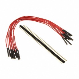 1 pcs : 920-0104-01 - QTY. 10 7' RED FEMALE JUMPERS AN