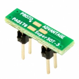 1 pcs : PA0179 - SUPERSOT-3 TO DIP-4 SMT ADAPTER