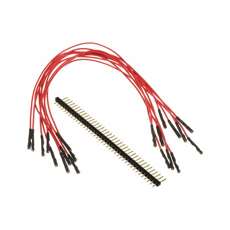 1 pcs : 920-0186-01 - QTY. 10 9' RED FEMALE JUMPERS AN