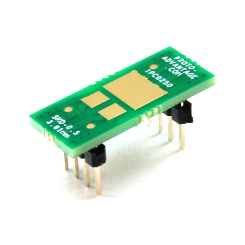 1 pcs : IPC0250 - SMD-0.5 TO DIP-8 SMT ADAPTER (3.