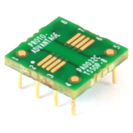 1 pcs : PA0032C - TSSOP-8 TO DIP-8 SMT ADAPTER (0.