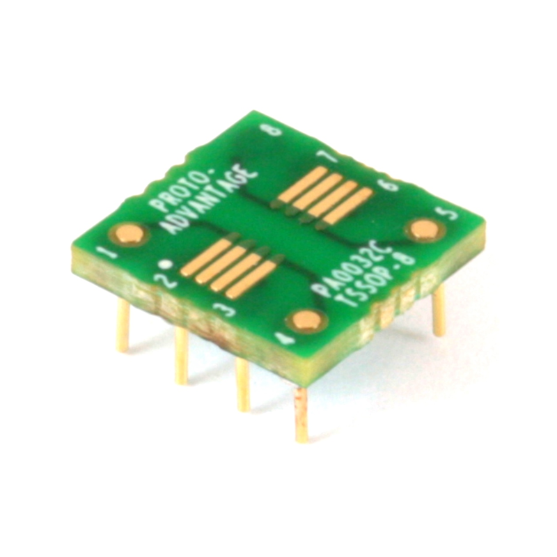 1 pcs : PA0032C - TSSOP-8 TO DIP-8 SMT ADAPTER (0.