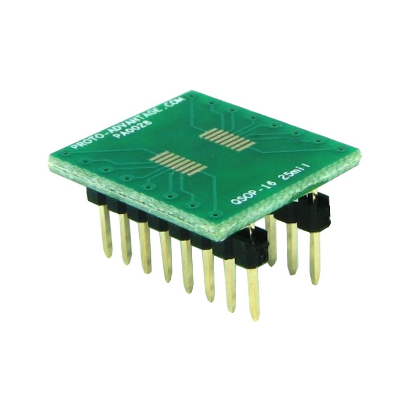 1 pcs : PA0028 - QSOP-16 TO DIP-16 SMT ADAPTER