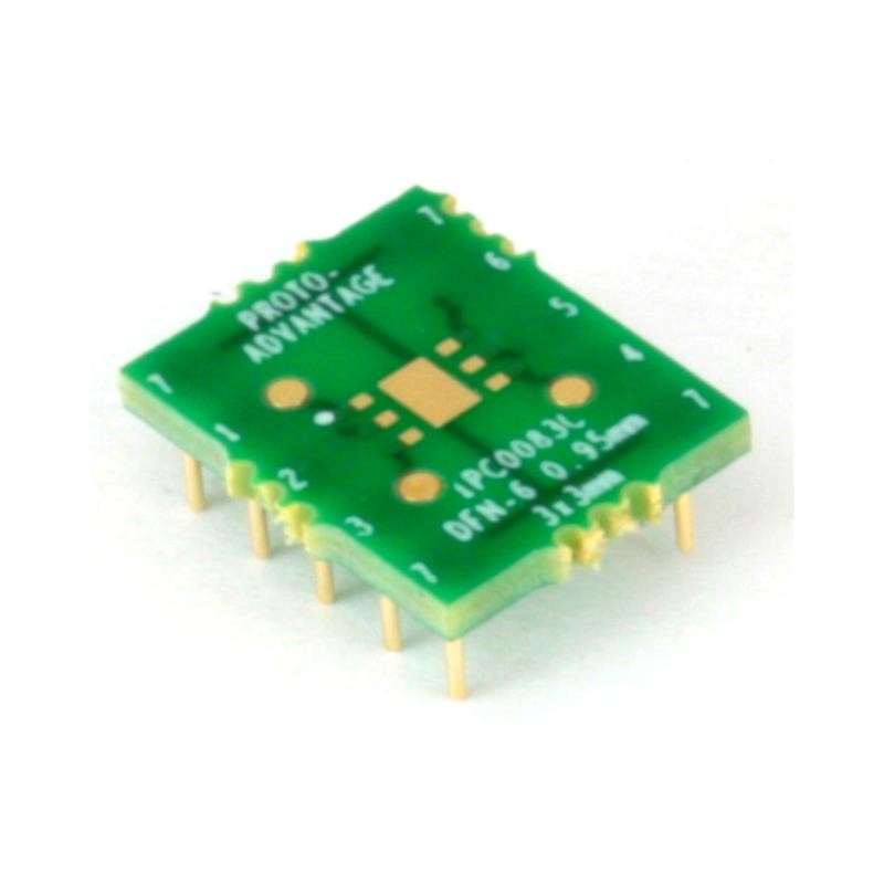 1 pcs : IPC0083C - DFN-6 TO DIP-10 SMT ADAPTER (0.9