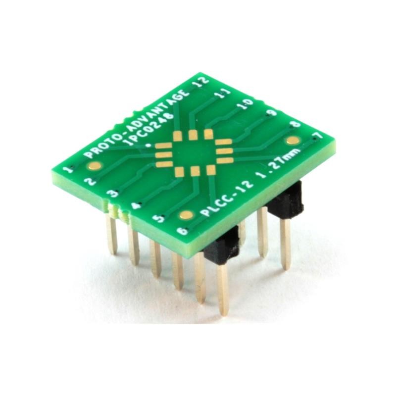1 pcs : IPC0248 - PLCC-12 TO DIP-12 SMT ADAPTER (1
