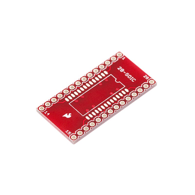 1 pcs : BOB-00496 - SOIC TO DIP ADAPTER - 28-PIN