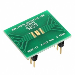 1 pcs : IPC0078 - MSOP-12 TO DIP-16 SMT ADAPTER