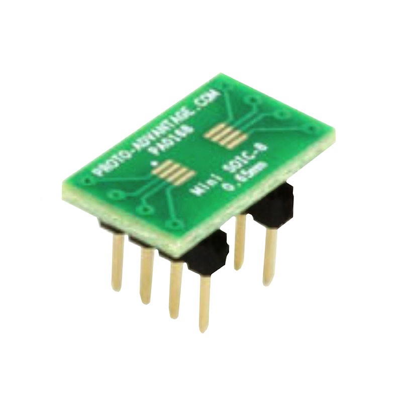 1 pcs : PA0168 - MINI SOIC-8 TO DIP-8 SMT ADAPTER