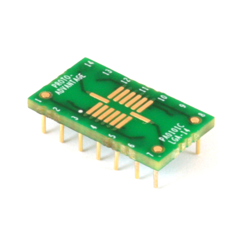1 pcs : PA0101C - LGA-14 TO DIP-14 SMT ADAPTER (0.