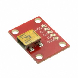 1 pcs : BOB-09966 - USB MINI-B BREAKOUT