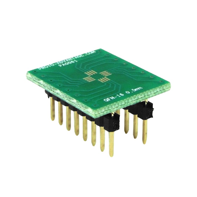 1 pcs : PA0061 - QFN-16 TO DIP-16 SMT ADAPTER