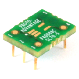 1 pcs : PA0088C - SC70-5 TO DIP-6 SMT ADAPTER (0.6
