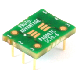 1 pcs : PA0087C - SC70-6 TO DIP-6 SMT ADAPTER (0.6