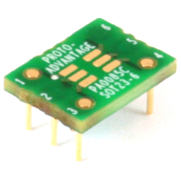 1 pcs : PA0085C - SOT23-6 TO DIP-6 SMT ADAPTER (0.
