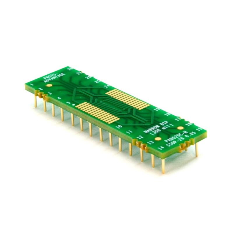 1 pcs : PA0020C-N - SSOP-28 TO DIP-28 NARROW SMT ADA