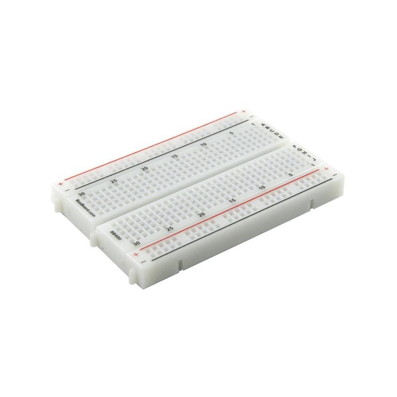 1 pcs : BB400 - WHITE 400-POINT BREADBOARD, 4 PO
