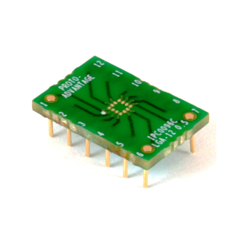 1 pcs : IPC0096C - LGA-12 TO DIP-12 SMT ADAPTER (0.