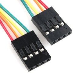 1 pcs : PRT-10364 - JUMPER WIRE 0.1' 4-PIN 4'