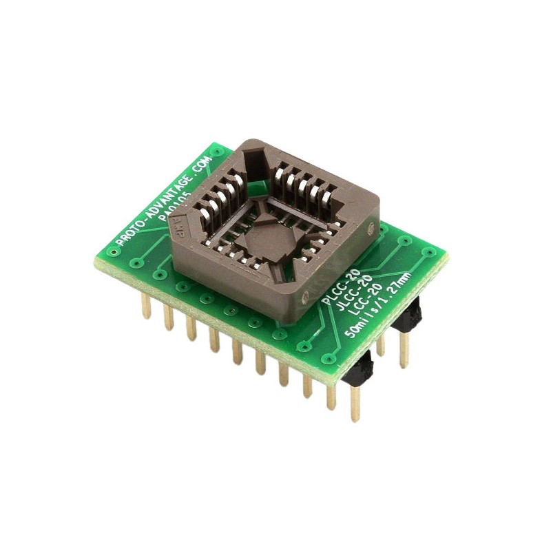 1 pcs : PA0105SOCKET - PLCC-20 SOCKET TO DIP-20 ADAPTER