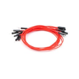 1 pcs : 1752 - JMPR WIRE 10-PACK M-F 12' RED