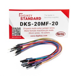1 pcs : DKS-20MF-20 - 20-PACK MULTI-COLOR JUMPER WIRES