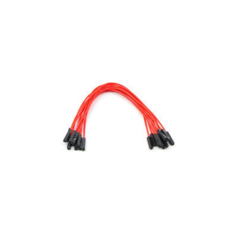 1 pcs : 1712 - JMPR WIRE 10-PACK F-F 6' RED