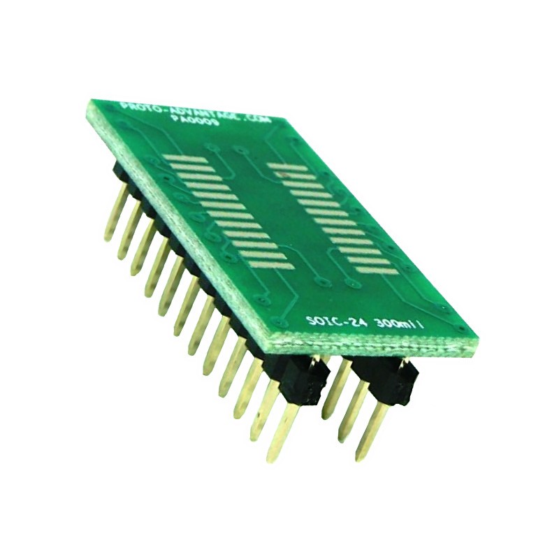 1 pcs : PA0009 - SOIC-24 TO DIP-24 SMT ADAPTER