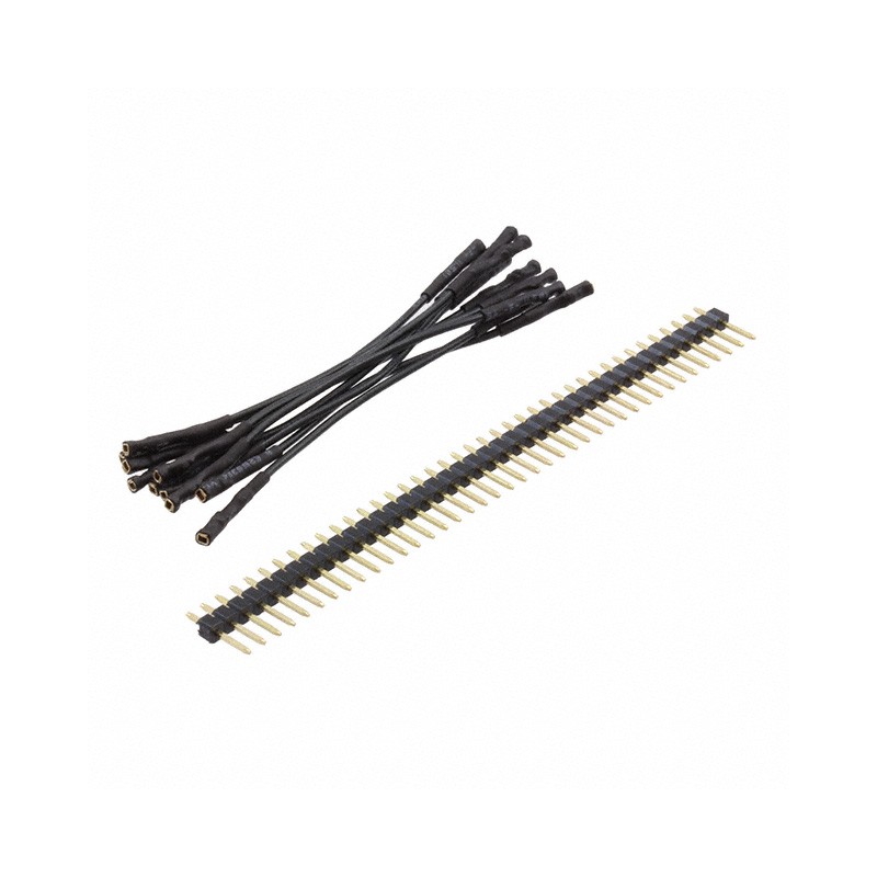 1 pcs : 920-0162-01 - QTY. 10 3' BLACK FEMALE JUMPERS