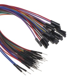 1 pcs : DKS-20MF-30 - 20-PACK MULTI-COLOR JUMPER WIRES