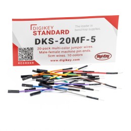 1 pcs : DKS-20MF-5 - 20-PACK MULTI-COLOR JUMPER WIRES