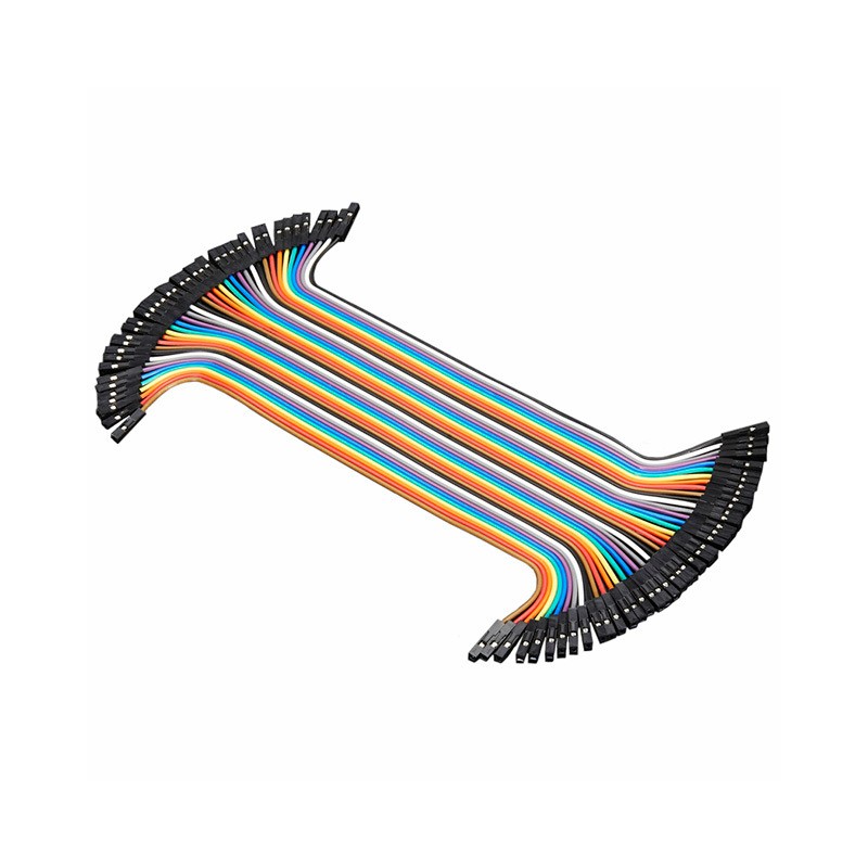 1 pcs : 266 - JUMPER WIRE F/F 40-ZIPPABLE 1PC